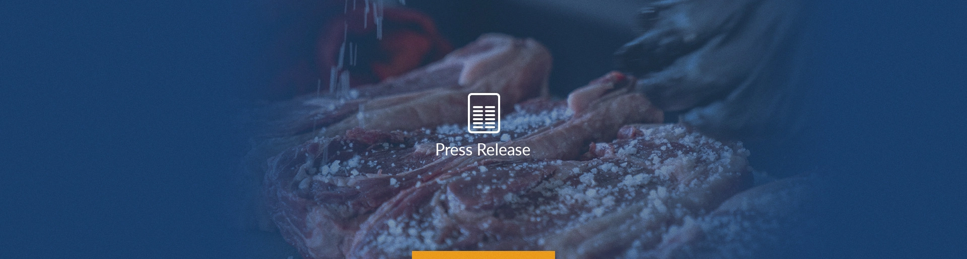 Image of steaks with flake salt covering them